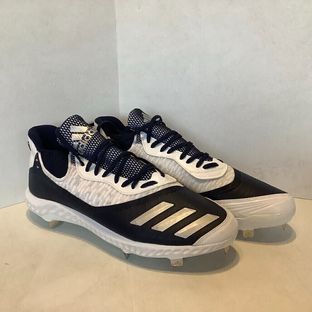 Men's Adidas Icon Bounce Metal Baseball Cleats Size 15 Blue/White 753001